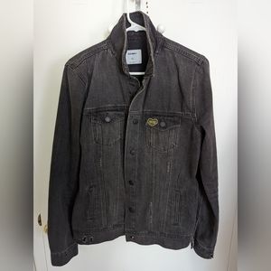 Old Navy Distressed Black Denim Jacket